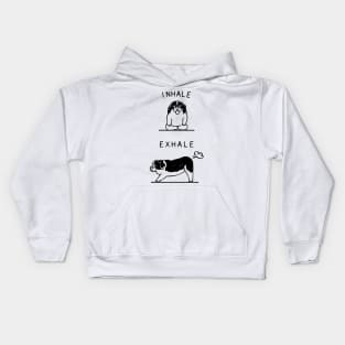 Inhale Exhale St. Bernard Kids Hoodie